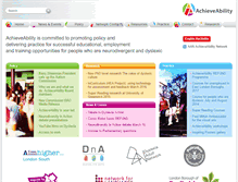 Tablet Screenshot of achieveability.org.uk